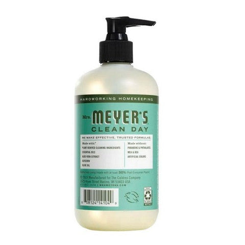 Mrs. Meyer's, Clean Day Hand Wash Basil Scent, 12.5 Oz (Case of 3) Mrs. Meyer's