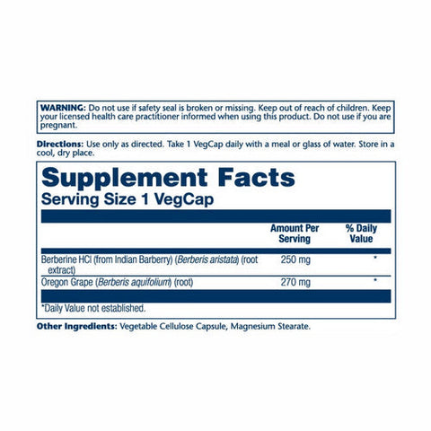 Solaray, Berberine With Oregon Grape, 60 Veg Caps Solaray