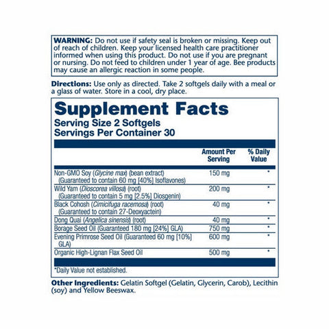 Solaray, PhytoEstrogen Plus EFAs, 60 Softgels Solaray