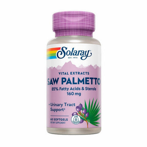 Solaray, Saw Palmetto Berry Extract, 160 mg, 60 Softgels Solaray
