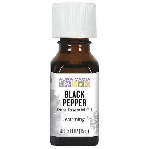 Aura Cacia, Essential Oil, Black Pepper .50 Oz Aura Cacia
