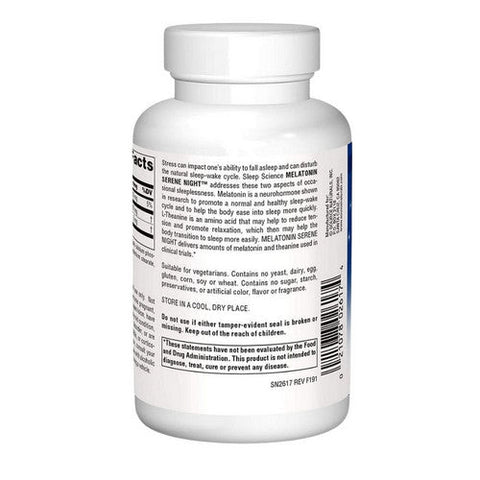 Source Naturals, Melatonin Serene Night, 120 Tabs