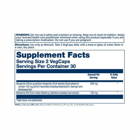Solaray, Advanced Formula Bergamot, 500 mg, 60 Veg Caps Solaray
