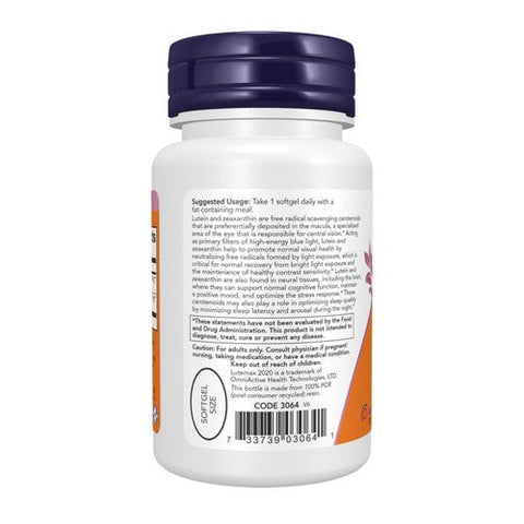 Now Foods, Lutein & Zeaxanthin, 60 Softgels Now Foods