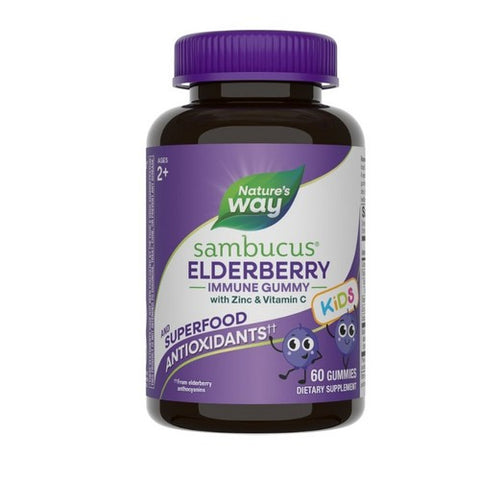 Sambucus Kids Elderberry Immune Gummies 60 Gummies by Nature's Way