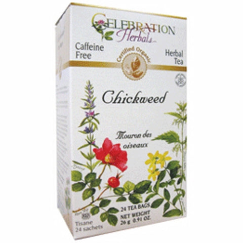 Organic Chickweed Herb Tea 24 Bags by Celebration Herbals