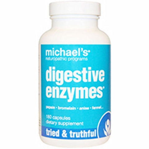 Michael's Naturopathic, Digestive Enzymes, 180 Caps Michael's Naturopathic