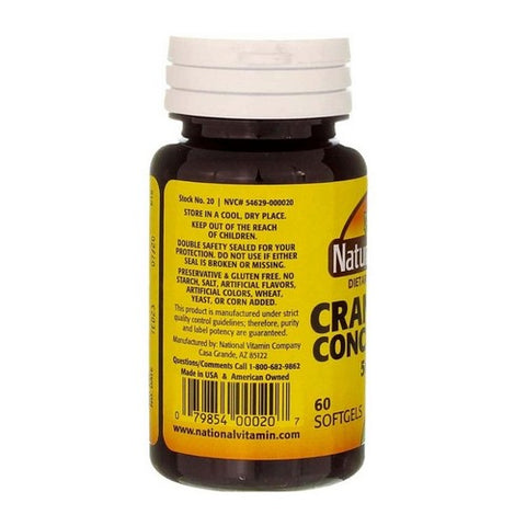 Nature's Blend, Cranberry Concentrate, 500 Mg, 60 Softgels Nature's Blend