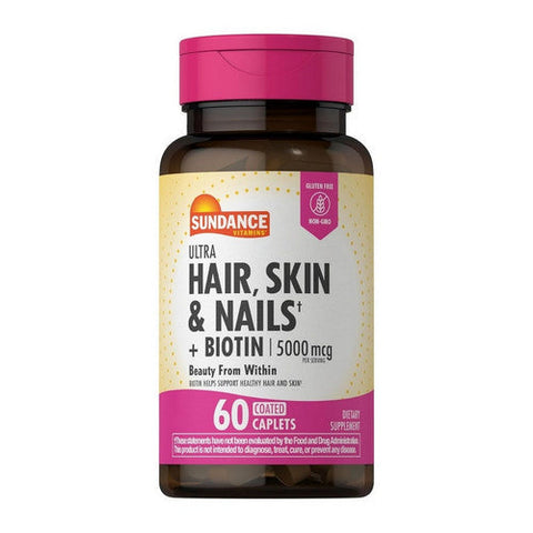 Ultra Hair Skin And Nails + Biotin 60 Tabs by Sundance