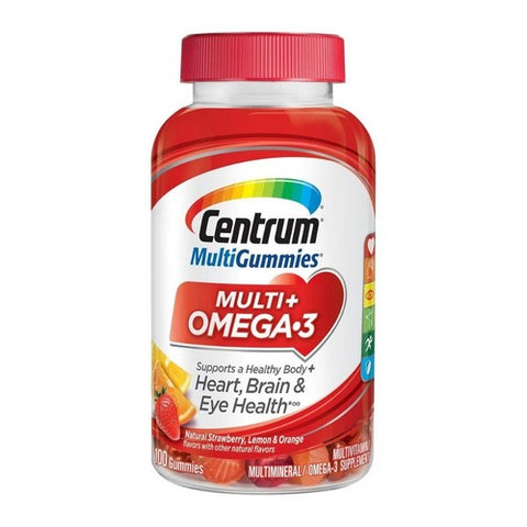Omega 3 Multi Gummies Multivitamins 100 Each by Centrum