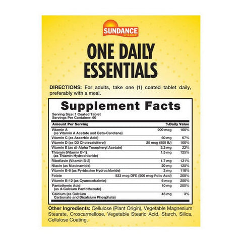 Sundance, One Daily Essentials Tablets, 60 Tabs Sundance