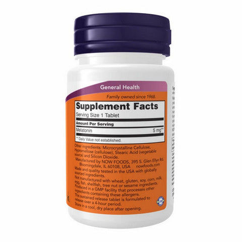 Now Foods, Melatonin Sustained Release, 5 Mg, 120 Tabs