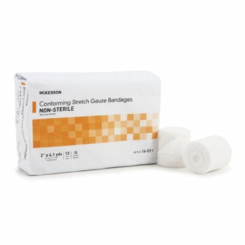 McKesson, Conforming Stretch Gauze Bandages Non Sterile 2 In X 4 1/10 Yards, Case Of 8 McKesson