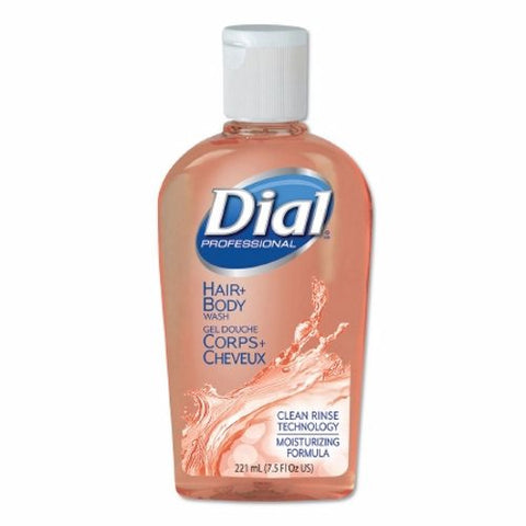 Shampoo and Body Wash 7.5 oz Peach Scent Case of 24 by Dial