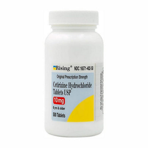 Zyrtec, Cetirizine Hcl, 10mg, 500 Tabs Zyrtec