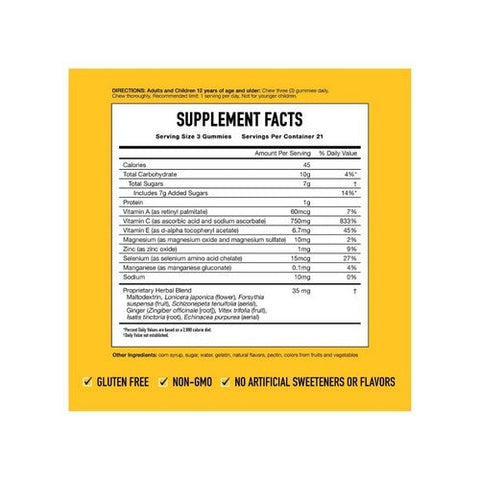 Airborne, Immune Support Gummies Assorted Fruit, 63 Gummies