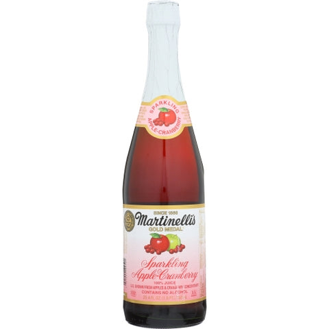 Juice Sprklng Apple Crnbr Case of 12 X 25.4 Oz by Martinellis