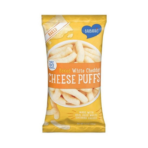 Barbara's, Baked White Cheddar Cheese Puffs, 5.5 Oz(Case Of 12) Barbara's