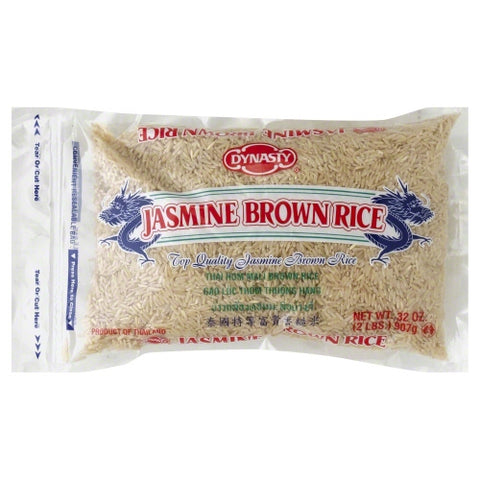 Rice Jasmine Brown Case of 6 X 5 lb by Dynasty