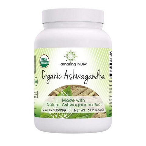 Amazing Nutrition, Amazing India Organic Ashwagandha Powder, 16 Oz Amazing Nutrition