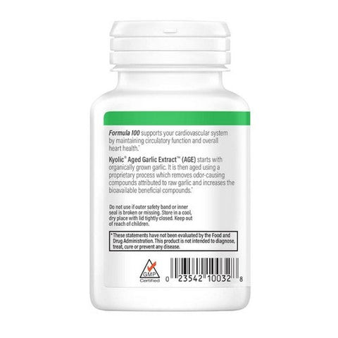 Kyolic, Aged Garlic Extract Cardiovascular Health Original Formula 100, 200 Tabs Kyolic