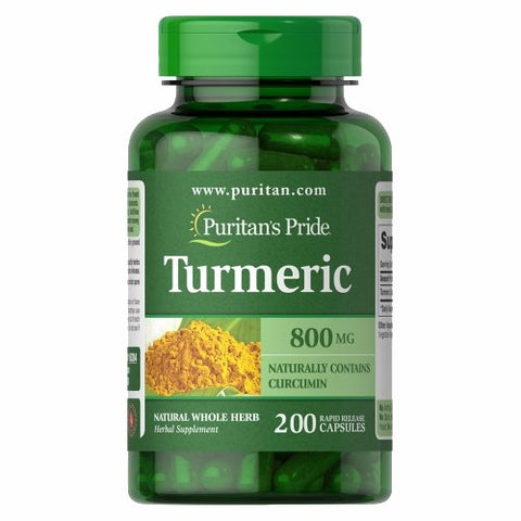 Puritan's Pride, Turmeric, 800 Mg, 200 Capsules Puritan's Pride