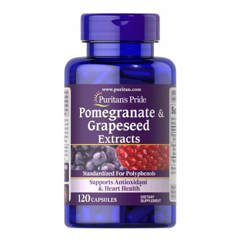 Puritan's Pride, Pomegranate & Grapeseed Extract, 120 Capsules Puritan's Pride