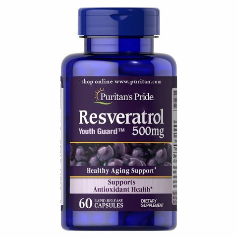Puritan's Pride, Resveratrol, 500 mg, 60 Capsules Puritan's Pride