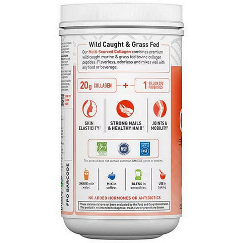 Garden of Life, Wild Caught & Grassss Feds Collagen Multi-Sourced, Unflavored 9.52 Oz Garden of Life