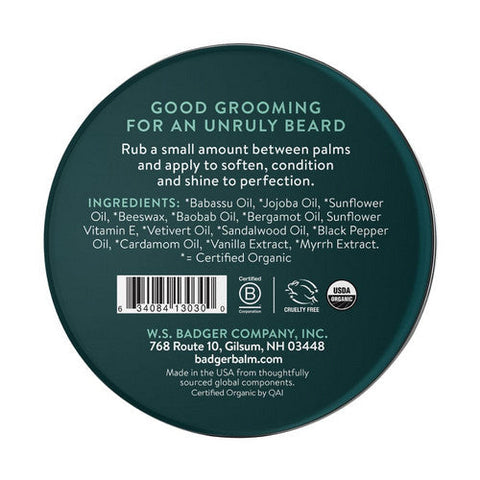 Badger Balm, Beard Balm Condition And Tame, 56 Grams
