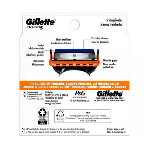 Gillette, Fusion5 Cartridges, 8 Each Gillette