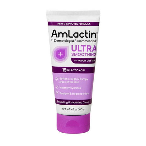 Amlactin, Ultra Smoothing 15% Lactic Acid Intensely Hydrating Cream, 4.9 Oz