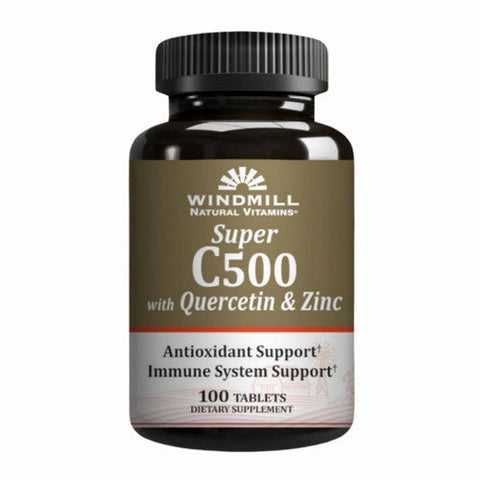 Windmill, Super C 500 With Quercetin And Zinc, 100 Tablets Windmill