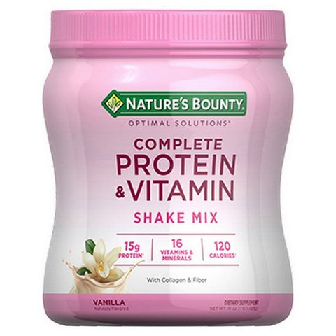 Complete Protein And Vitamin Vanilla Shake Mix 16 Oz by Nature's Bounty
