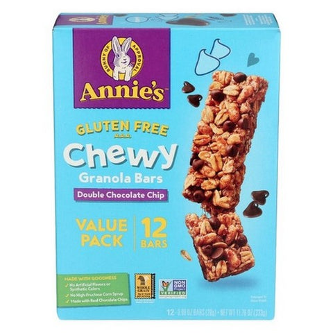 Annie's Homegrown, Organic Double Chocolate Chip Granola Bars, 11.76 Oz (Case Of 6) Annie's Homegrown