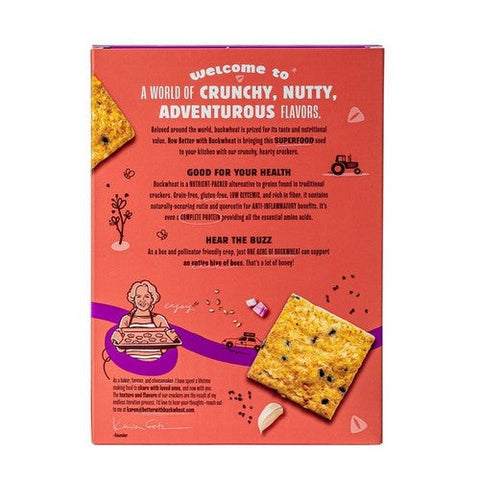 Better With Buckwheat, Everything Cracker, 4.25 Oz(Case Of 6) Better With Buckwheat