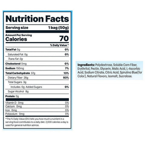Shameless Snacks, Super Sour Blue Raspberry Gummy Candy, 6 Count