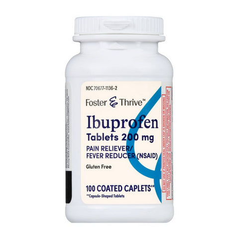 Ibuprofen Coated Caplets 100 Tabs by Foster And Thrive