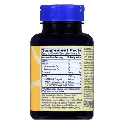 Foster And Thrive, Fish Oil Enteric Coated Mini, 60 Softgels Foster And Thrive