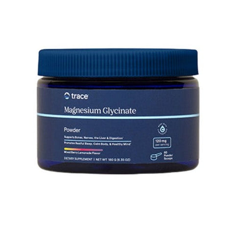 Trace Minerals, Magnesium Glycinate Grape Powder, 180 Grams Trace Minerals
