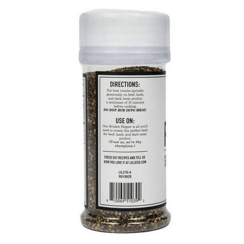 Lillies Q, Brisket Pepper Rub, 3.6 Oz (Case Of 6) Lillies Q
