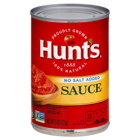 Tomato Sauce No Salt Added 15 Oz (Case Of 12) by Hunt's