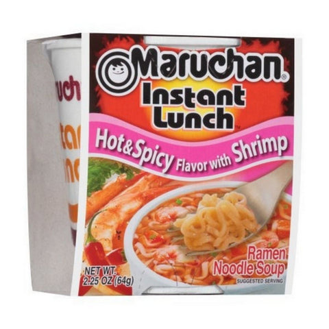 Instant Lunch Hot And Spicy Shrimp Flavor Noodle Soup 2.25 Oz (Case Of 12) by Maruchan