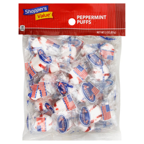 Peppermint Puffs Candy 3 Oz (Case Of 12) by Shoppers Value