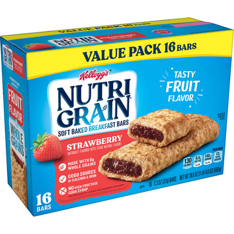 Strawberry Soft Baked Breakfast Bars 20.8 Oz (Case Of 6) by Nutri-Grain