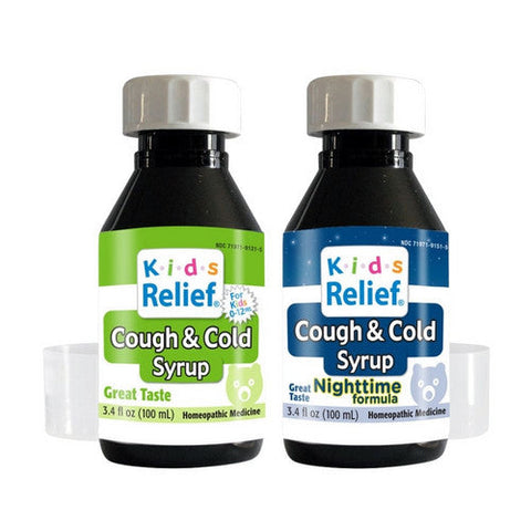 Homeolab, Kids Relief Cough And Cold Day Night Combo, 2 Count Homeolab