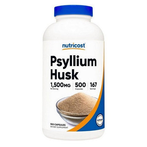 Nutricost, Psyllium Husk Capsules, 500 Mg, 500  Count Nutricost