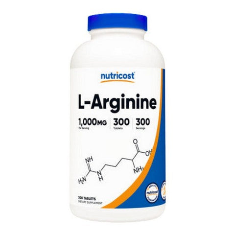Nutricost, L-Arginine Tablets, 1000 Mg, 300 Count Nutricost