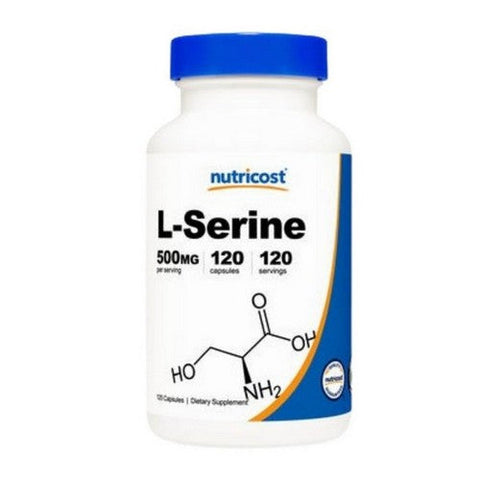 Nutricost, L-Serine Capsules, 500 Mg, 120 Count Nutricost