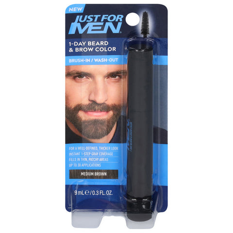 Medium Brown 1 Day Beard And Brow Color 1 Count (Case Of 3) by Just For Men